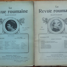 La Revue roumaine ; Revista romana , 1914 - 1915 , 2 reviste , un numar dublu