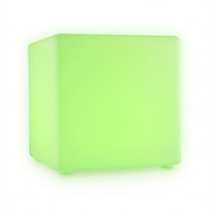 Bum Feldt Shine Cube LED Cube Seat 40x40x40cm cub lumina cu LED-uri RGB de 16 baterie control de la distan?a foto