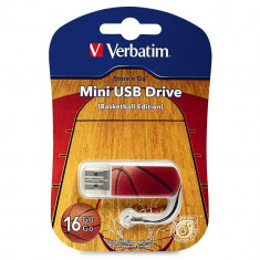Verbatim USB 2.0 MINI DRIVE 16 GB BASKETBALL EDITION foto