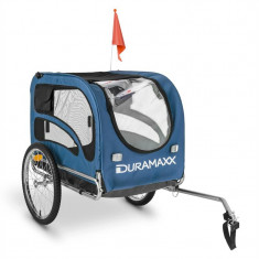 DuraMaxx King Rex Trailer Remorca 250L 40 kg ?eava de o?el, negru ?i albastru foto