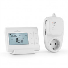 oneConcept STF-65, alb, termostat wireless de radiator, priza electrica foto