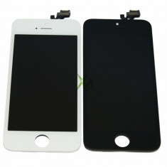 Pachet display iphone 5 5s 5c albe negre + folie sticla fata spate bonus lcd
