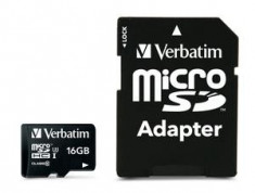 Verbatim Pro microSDHC U3 16GB with adapter foto