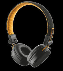 TRUST UR FYBER HEADPHONE - BLACK/ORANGE foto