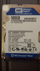 HDD laptop - Hard disc Western Digital WD5000BEVT 500GB - Stare perfecta foto