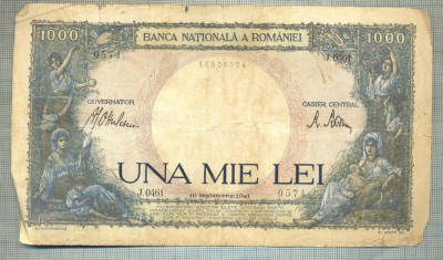 A1109 BANCNOTA-ROMANIA-1000 LEI-10 SEPTEMVRIE1941-SERIA 0461-starea care se vede foto