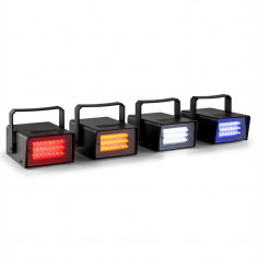 Beamz Mini, set de patru lumini LED stroboscopice in RGBW foto