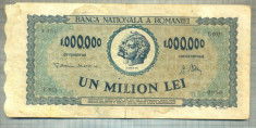 A1123 BANCNOTA-ROMANIA-1000000 LEI-16 APRILIE 1947-SERIA0021-starea care se vede foto