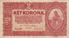 UNGARIA 2 korona 1920 VF!!! foto