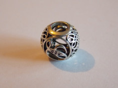 Talisman Pandora autentic -litera L vintage -791856CZ -474 foto