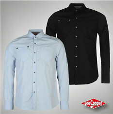 Nou! Camasa maneca lunga Barbati Lee Cooper Galvin - marimea S M L XL XXL foto