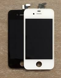 Pachet display iphone 4 4s albe negre + folie sticla fata si spate bonus  lcd | Okazii.ro