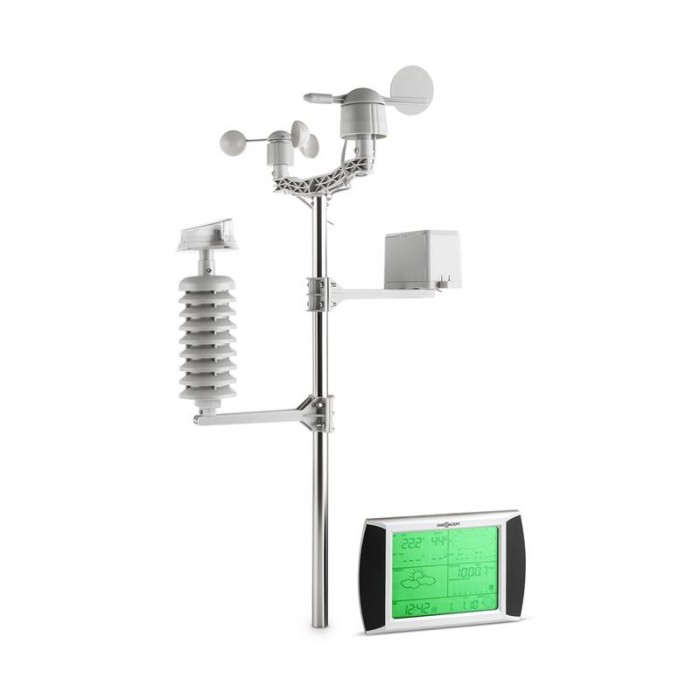 oneConcept Beaufort, stație meteo, wireless, rază de până la 100 m, ecran tactil LCD, solar foto mare oneConcept Beaufort, stație meteo, wireless, rază de până la 100 m, ecran tactil LCD, solar foto mare