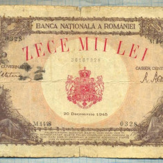 A1101 BANCNOTA-ROMANIA-10000 LEI-20DECEMVRIE1945-SERIA1448-starea care se vede