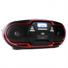 Trevi CMP - 574 Boombox CD MP3 USB casetofon AM / FM Radio Rosu foto