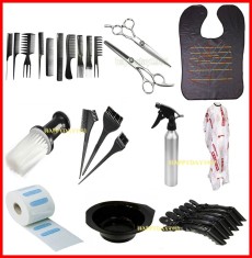 SET KIT FRIZERIE COAFOR FOARFECA TUNS+FILAT PELERINA TUNS+ SET VOPSIT foto