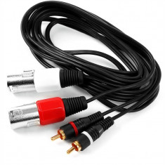 3m cablu de conectare Frontstage 2 x XLR la RCA foto