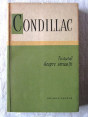 &amp;quot;TRATATUL DESPRE SENZATII&amp;quot;, Condillac, 1962. Carte noua foto