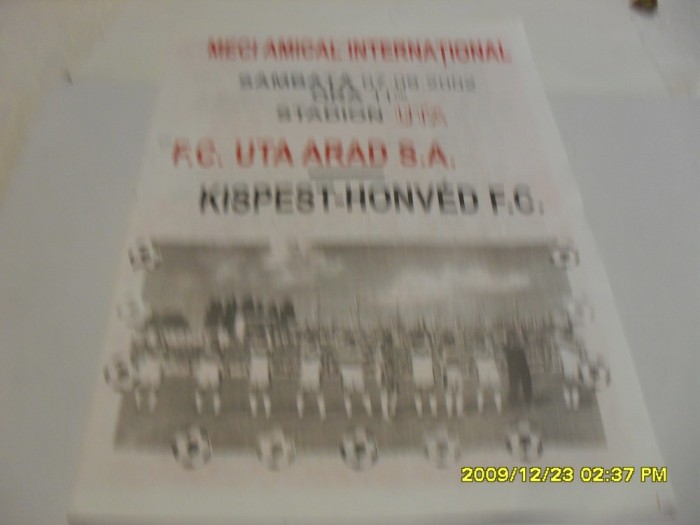 program UTA - Kispest-Hondved FC