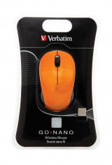 Verbatim Wireless Laser GO Nano Mouse Orange foto