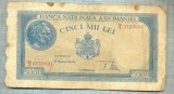 A1144 BANCNOTA-ROMANIA-5000 LEI-15DECEMVRIE1944-SERIA0739691-starea care se vede