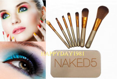 SET TRUSA 7 pensule MACHIAJ Make-up, NAKED 5 URBAN DECAY foto