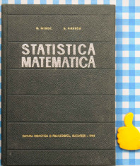 Statistica matematica G Mihoc foto