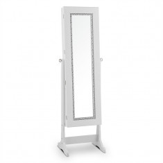 ONEconcept Sissi bijuterii cabinet de bijuterii oglinda rotativa cu LED-uri de culoare alba foto