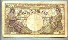 A1172 BANCNOTA-ROMANIA-2000 LEI- 10OCTOMVRIE 1944-SERIA3143-starea care se vede foto