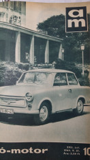 REVISTA AUTO MOTOR UNGARIA - AN 1964 LEGATE 24 DE NUMERE - MASINI RETRO VINTAGE foto