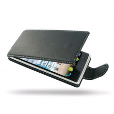 PDair Custodia in Pelle per Acer Liquid Z5 Duo (Flip, nero) foto