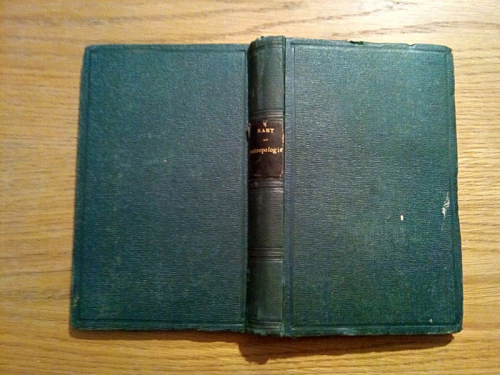 IMMANUEL KANT`S - ANTHROPOLOGIE - in Pragmatischer Hinsicht - 1869, 266 p.; LOGIK- 1869, 164 p.; lb. germana - Verlag von L. Heimann, Berlin