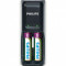 Incarcator + 2 acumulatori AA 2100 mAh PHILIPS SCB1290NB/12 nou / sigilat