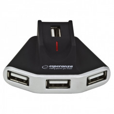 Hub 4 porturi USB 2.0 pentru laptop sau desktop, Esperanza foto