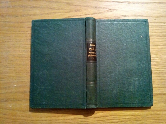 IMMANUEL KANT`S - ETHIK und RELIGIONSPHILOSOPHIE - von J. H. v. Kirchmann - 1870