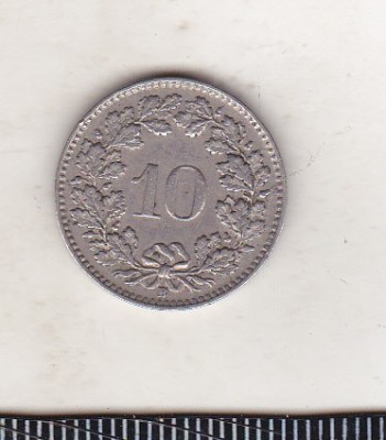 bnk mnd Elvetia 10 rappen 1953 foto