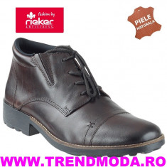 Ghete barbati piele naturala RIEKER 16033-27 maron (Marime: 45) foto