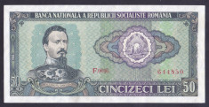 Bancnota Romania 50 Lei 1966 - P96 XF++ ( Palatul Culturii din Iasi ) foto