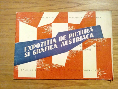 EXPOZITIA DE PICTURA SI GRAFICA AUSTRIACA - Sala de expozitii a I.R.R.C.S., 1956 foto