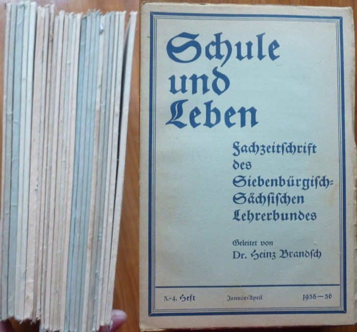 Scoala si viata ; revista national - socialista din Ardeal , 24 numere , 1940