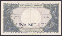 Bancnota Romania 1.000 Lei 2 mai 1944 - P52 XF ( data mai rara ) foto