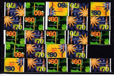 Olanda 1992 flori MI 1436-1438 MNH w38 foto