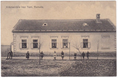 #1771- Romania, Temesremete, Remetea Mare, cp.1915: Casa Kramer, animat foto