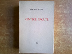 Adrian Maniu - Cantece tacute foto