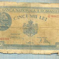 A1201BANCNOTA-ROMANIA-5000 LEI-20 martie1945-SERIA0062301-starea care se vede