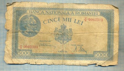 A1201BANCNOTA-ROMANIA-5000 LEI-20 martie1945-SERIA0062301-starea care se vede foto