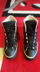 Converse All Star originali,high top,piele naturala,imblaniti,nr.36,5. foto