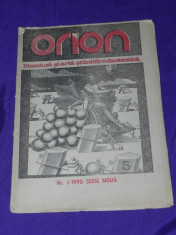 revista ORION Literatura si arta SF nr 1/1990 contine benzi desenate (5784 foto