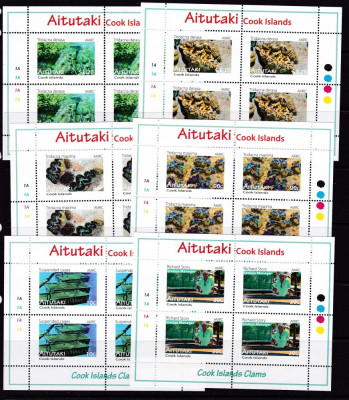 Aitutaki 2011 fauna moluste MI 572-577 6 kleib. MNH w38 foto