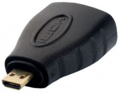 Adaptor Delock 65242 de mare viteza HDMI - micro D tata la HDMI A mama foto